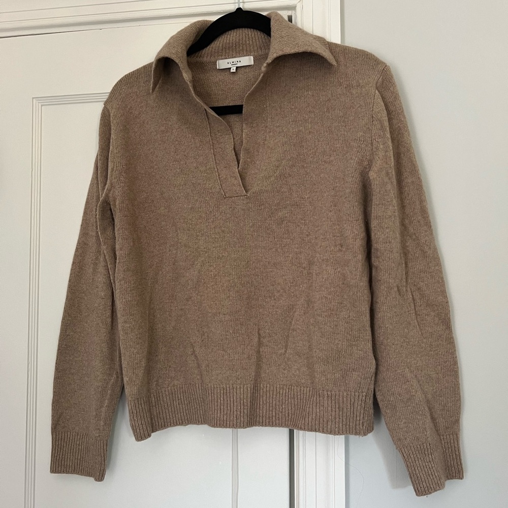 Almina Concept Women's Tan Sweater